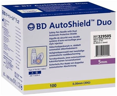 Bd Autoshield Duo Safety Pen Needles 5mm 30g X 100 Easymeds Pharmacy