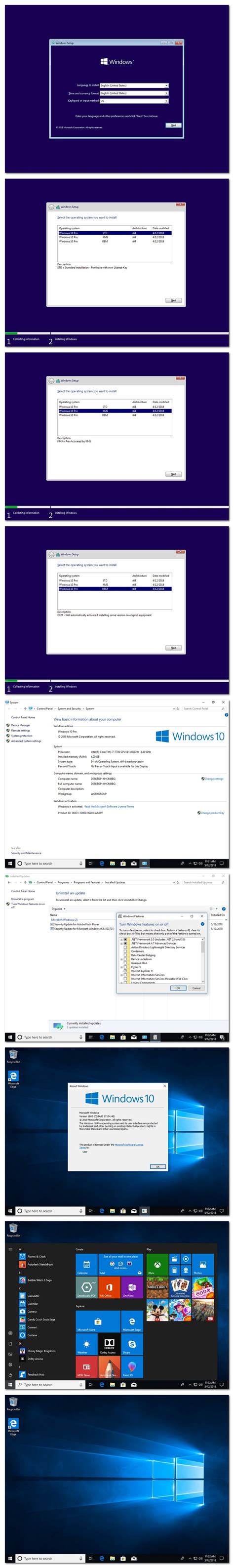 Windows 10 Pro X64 Redstone 4 V1803 Build 1713448 Multi 23 Oem May