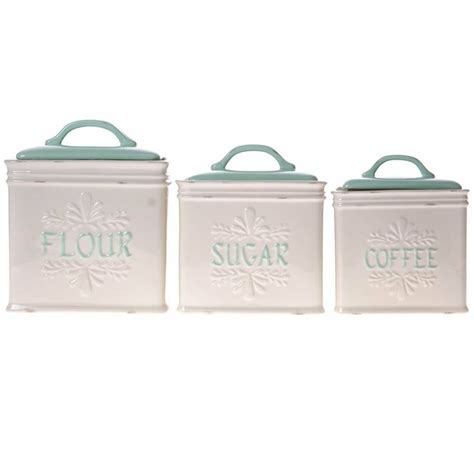 Stoneware Kitchen Canister Set Kitchen Canisters Kitchen Canister