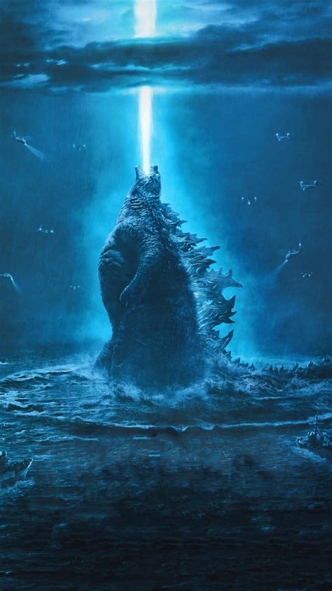 Burning godzilla vs king ghidorah. Godzilla: King of the Monsters (2019) Phone Wallpaper ...