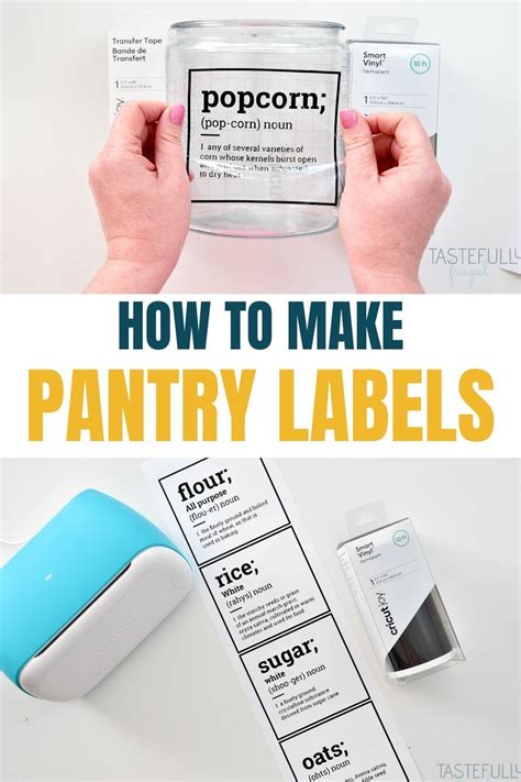 Learn How To Use A Cricut To Make Pantry Labels With Vinyl Cricut