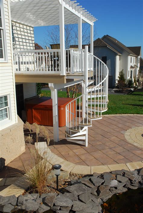 5 Aluminum Spiral Staircase This Award Winning Paver Pati Flickr
