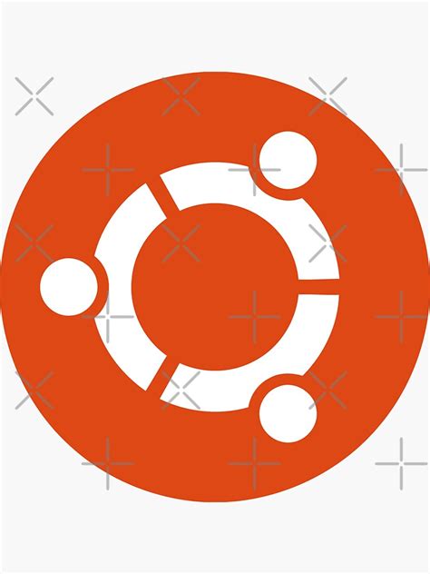 Ubuntu Logo Sticker By Yourgeekside Redbubble