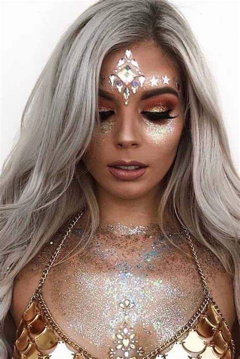 Sparkly Jewelery Festival Makeup Looks Picture Festival Looks