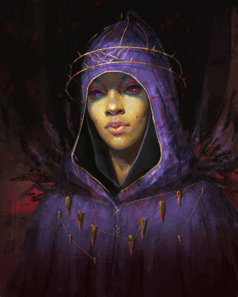Artstation Dark Queen Zhenya Aleksandrova Cyberpunk Dark Queen