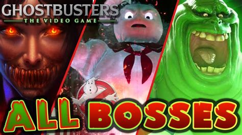 Ghostbusters All Bosses Boss Fights Ps3 X360 Pc Youtube