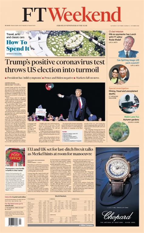 Financial Times Front Page 27th Of July 2020 Tomorrows Papers Today