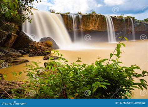 The Dray Nur Waterfalls Dak Lak Province Vietnam Stock Photo Image