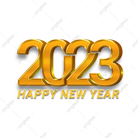 Feliz Año Nuevo 2023 Diseño Png Dibujos 2023 Feliz Año Nuevo Dorado