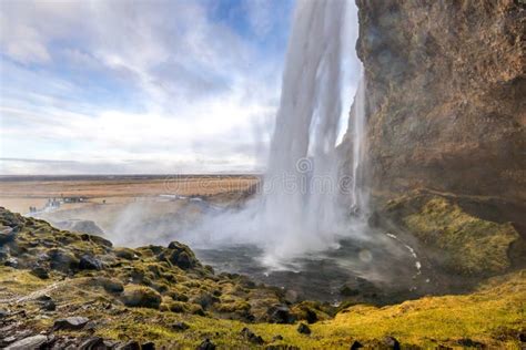 Seljalandsfoss Waterfall Iceland Stock Photo Image Of Travel