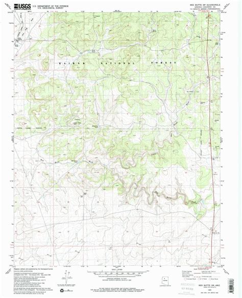 Yellowmaps Red Butte Sw Az Topo Map 124000 Scale 75 X