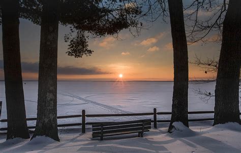 Phoenix Park Winter Sunrise Photograph By Ron Wiltse Fine Art America