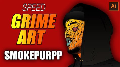 Adobe Draw Smokepurpp Grime Speedart Adobe Illustrator Jwe Youtube