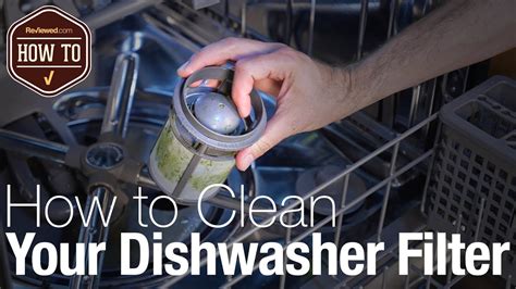 How To Clean Your Dishwasher Filter Youtube