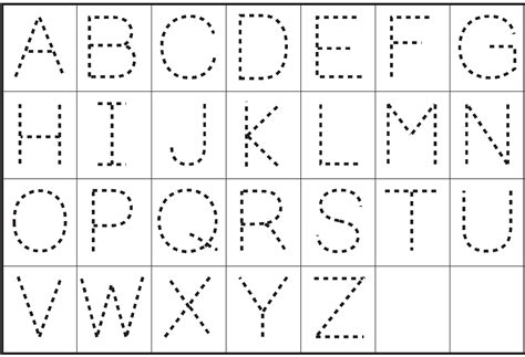 Alphabet Number Tracing