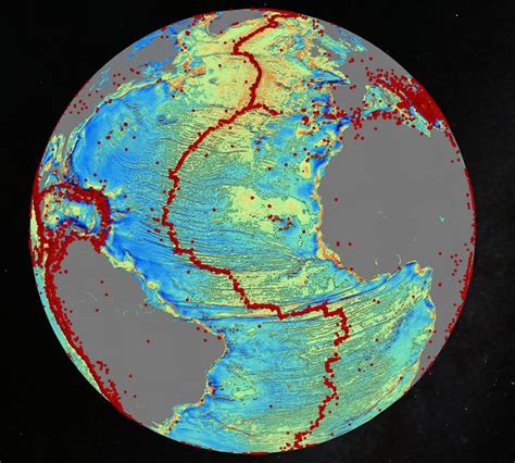 Earths Magnetic Field Detailed Map Map Ocean