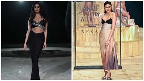 Janhvi Kapoor Athiya Shetty Serve Glam As Lakmé Fashion Week Showstoppers Bollywood