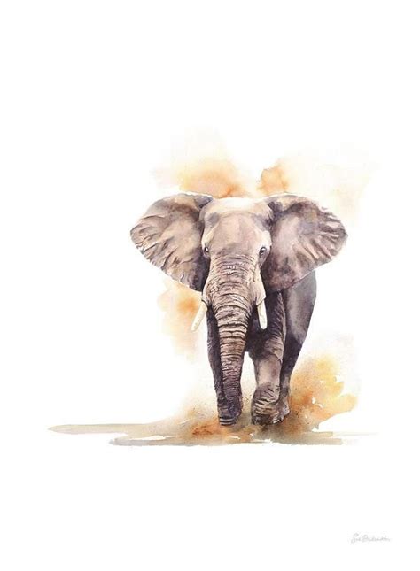 Big 5 Elephant Charge Limited Edition Fine Art Prints On Canvas