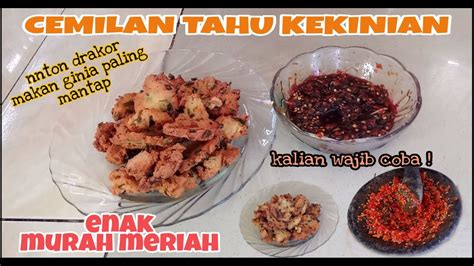 Bu yun kali ini akan membagikan cara membuat menu cemilan. CARA MEMBUAT CEMILAN DARI TAHU YANG ENAK, MURAH & SIMPEL. - YouTube
