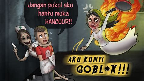 Rizky Vs Wanita2 Setan Kompilasi Hororkomedi Kartun Hantu Kartun Lucu Animasi Lucu Youtube