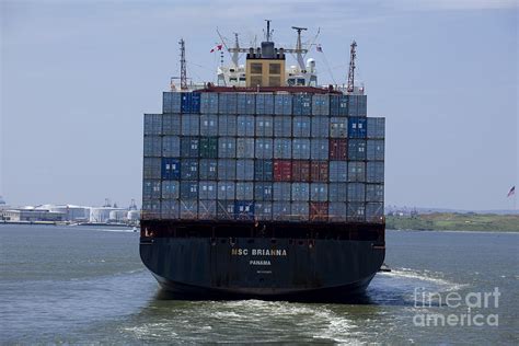 Transportation Shipping In New York Harbor Photograph By Anthony