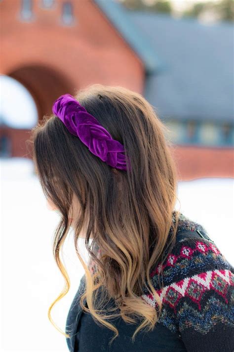 Create Your Own Velvet Braided Headband Sewing Headbands Braided