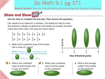 Add fractions to and subtract fractions from whole numbers using equivalence and the number line as. Go Math Grade 5 Lesson 9 1 Answer Key Homework