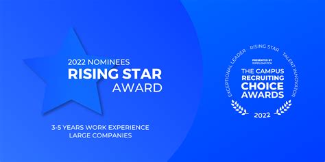 Rising Star Award 3 5 Years Work Experience Large Companies 2022