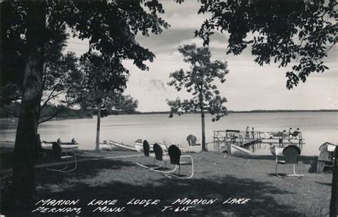 Marion Lake Lodge Marion Lake Perham Mn Postcard