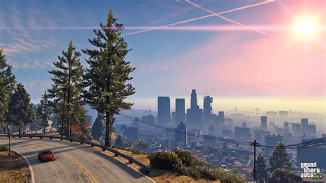 HD Wallpaper Grand Theft Auto V Screenshot The City Rockstar Los