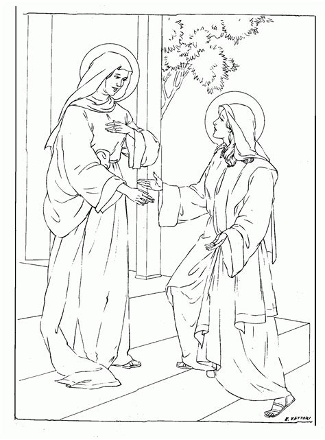 Virgin Mary Coloring Pages - Coloring Home