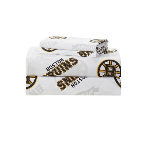 Nhl Officially Licenced Boston Bruins Sheet Set On Sale Bed Bath