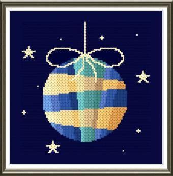 A counted cross stitch pattern should include an estimated completed size. Christmas Ball Cross Stitch Pattern | Cross stitch ...