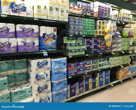 Paper Goods Aisle Of A Grocery Store Editorial Photo Image Of Toilet