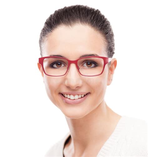 Smiling Model Posing With Fashion Eyewear Stock Image Image Of Glasses Freshness 61089405