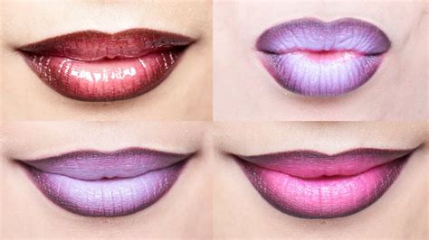 Ombre Lips Tutorial With 3 Different Styles Milavictoria Youtube