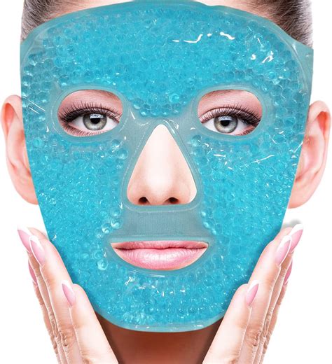 Cold Face Eye Mask Ice Pack Reduce Face Puffdark Circlesgel Beads Hot