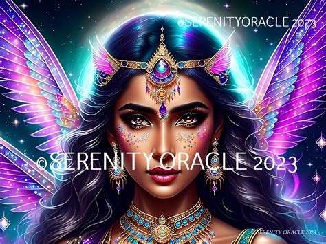 A Crystal Goddess By Serenity Oracle Glossy Photo Print Goddess Fantasy