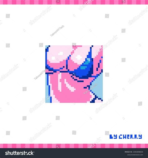 Pixel Art Cute Hot Girl Swimsuit Stock Vector Royalty Free Shutterstock