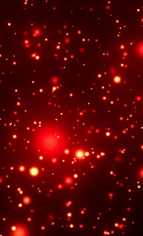 Download Red Particles Blur Bokeh Abstract Wallpaper 1280x2120