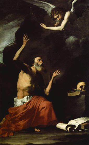 Jose De Ribera San Jeronimo Y El Angel Del Juicio Baroque Art