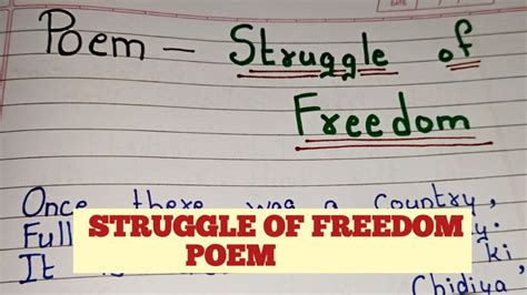 Poem On Struggle Of Freedom Poem On Indian Freedom Strugglestruggle