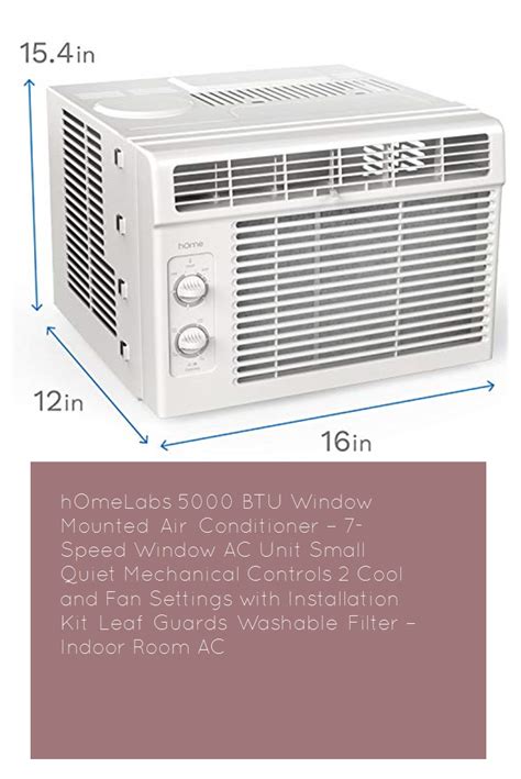 Stop the sweatiness during even the hottest months of the year with the tcl 5,000 btu window air conditioner. hOmeLabs 5000 BTU Window Mounted Air Conditioner - 7-Speed ...