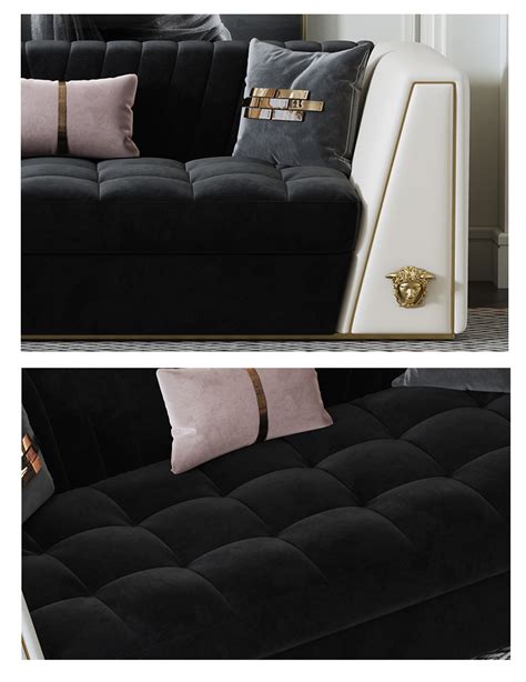 2021 Modern Sofa Set Furniture Living Room With Custom Velvet Fabric