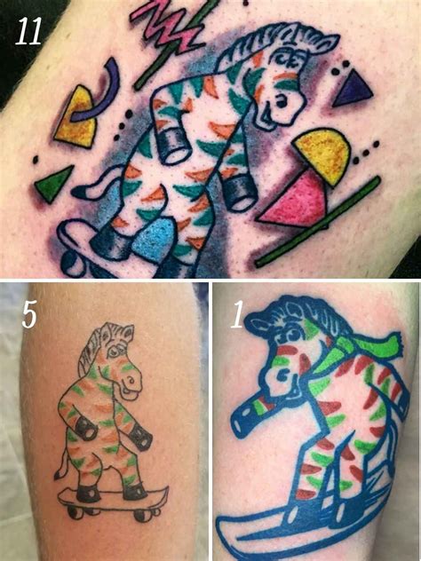 Fruity Zebra Bubble Gum Tattoo Ideas Tattoo Glee