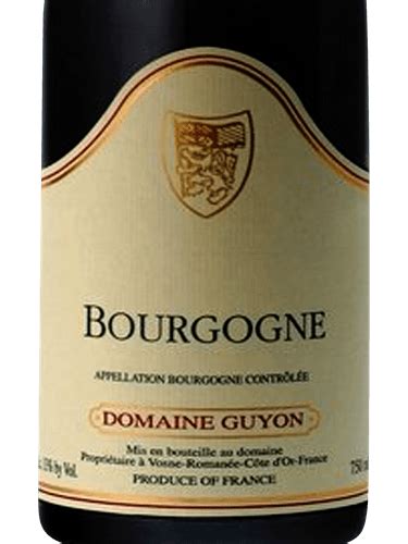 Domaine Jean Pierre Guyon Bourgogne Rouge Vivino Australia