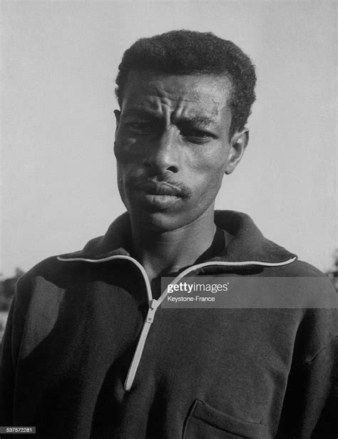 Ethiopian Two Time Olympic Marathon Champion Abebe Bikila At The