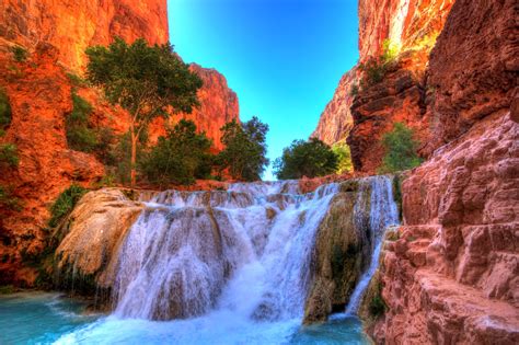 Download Grand Canyon Canyon Nature Waterfall 4k Ultra Hd Wallpaper