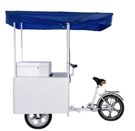 208liter 12v 24v Chest Freezerwith Solar Ice Cream Tricycle Push Cart Mobile Freezer May Sales