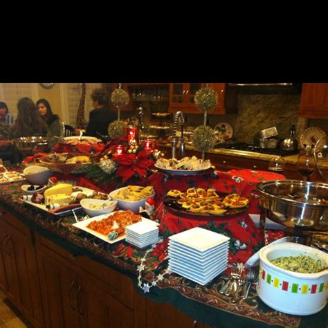 Hot kitchen pelmeni, beef stroganoff, yorkshire pudding & more. Christmas appetizer buffet2 | Christmas dinner buffet ...